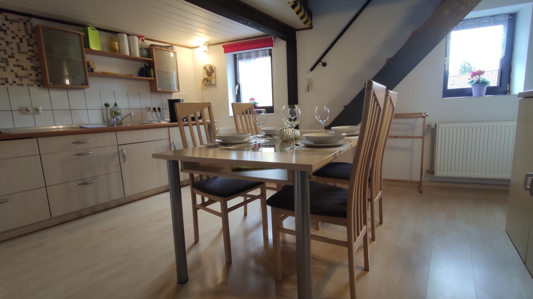 Ferienwohnung Schlossblick – Wohnküche