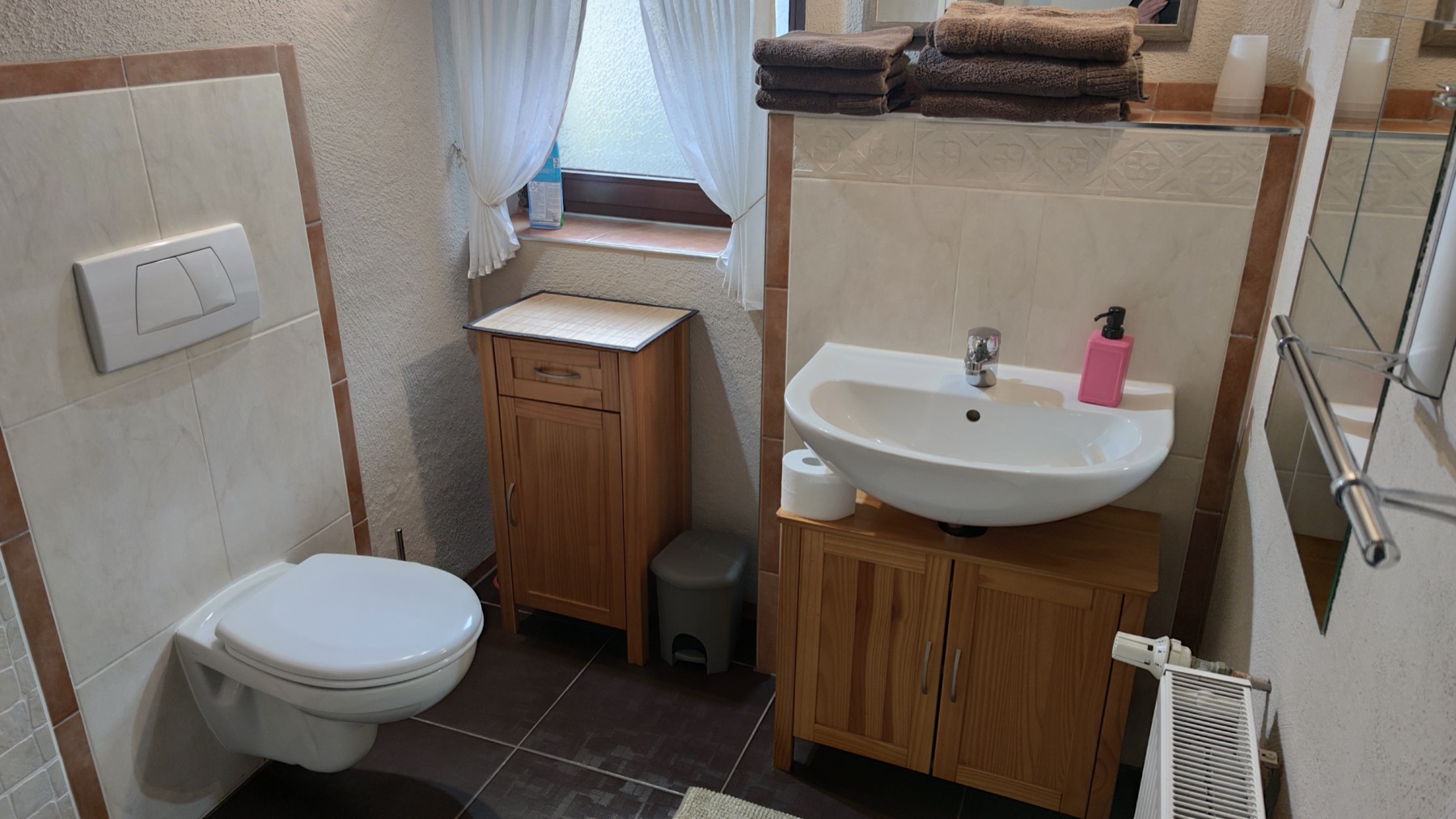 Ferienwohnung Schlossblick – Badezimmer